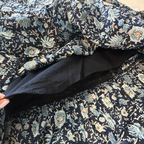 NWT St Roche Pearl Dress in Navy Wrap Around Midi Puff Sleeve Floral Size 4 - Picture 10 of 16